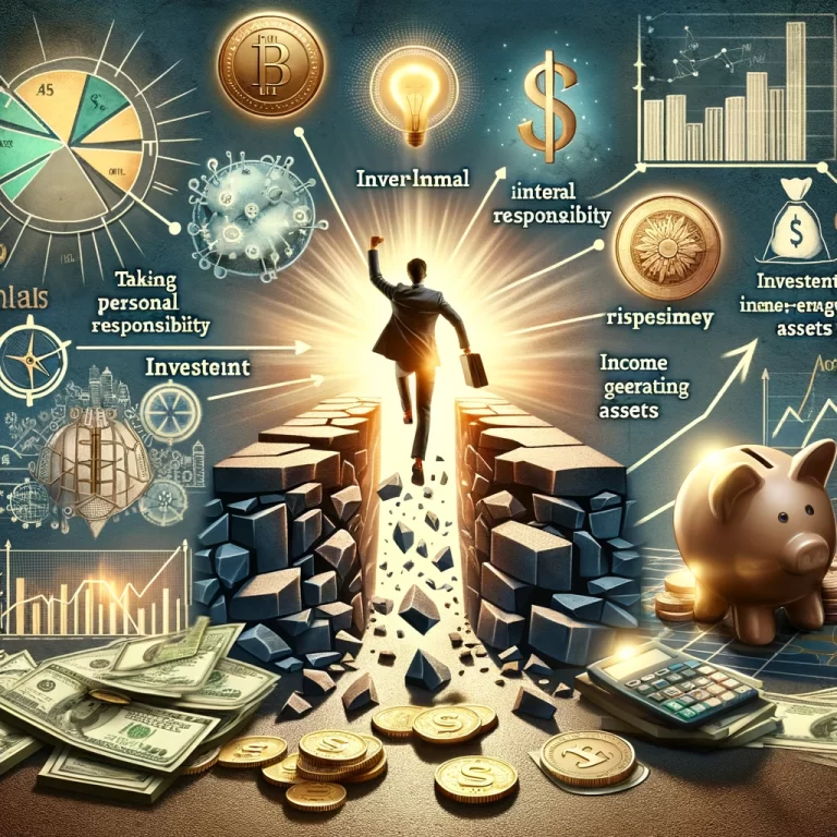 Mentalidad de Riqueza, Superación de Límites Financieros, Estrategias de Inversión Inteligente, Gestión de Activos Generadores de Ingresos, Actitud Positiva en Finanzas, Responsabilidad Personal Financiera,